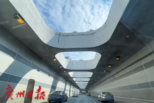 广州最美隧道就在黄埔大道