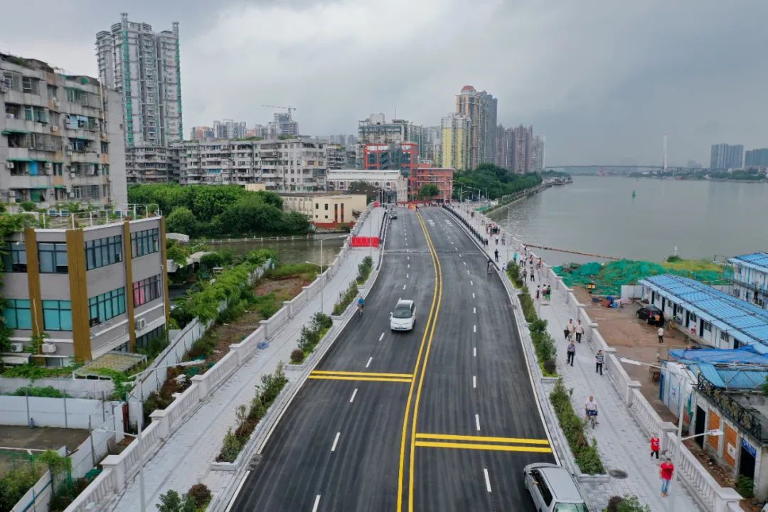 海珠丨环岛路海珠涌大桥建成通车