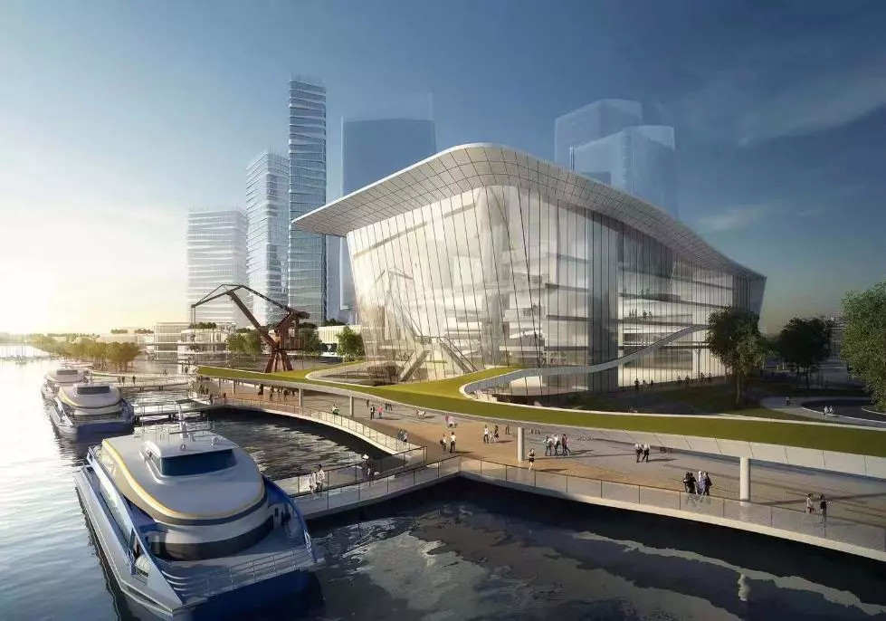 黄埔区穗港码头的穗港澳出入境大楼