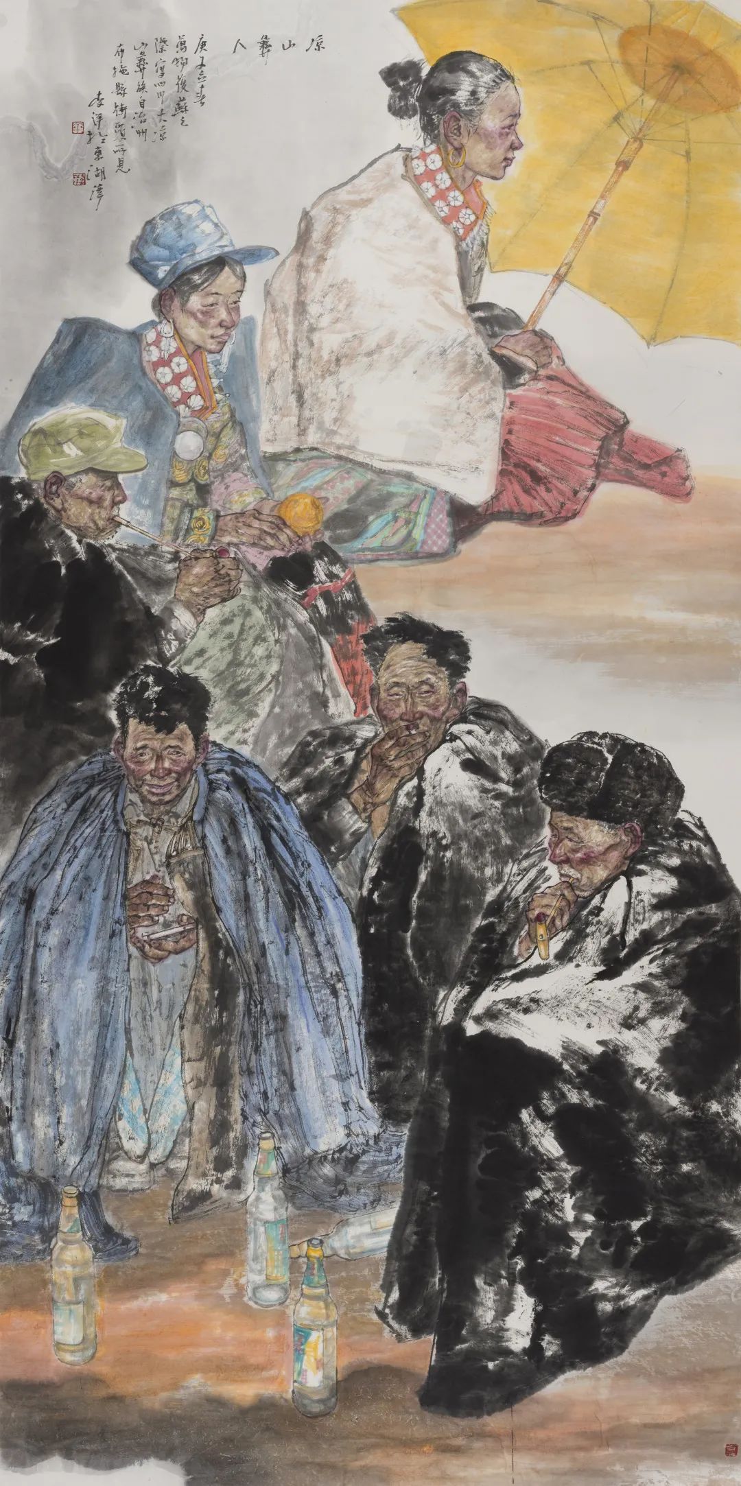 此次展览共展出中央美术学院中国画学院,广州美术学院中国画学院师生