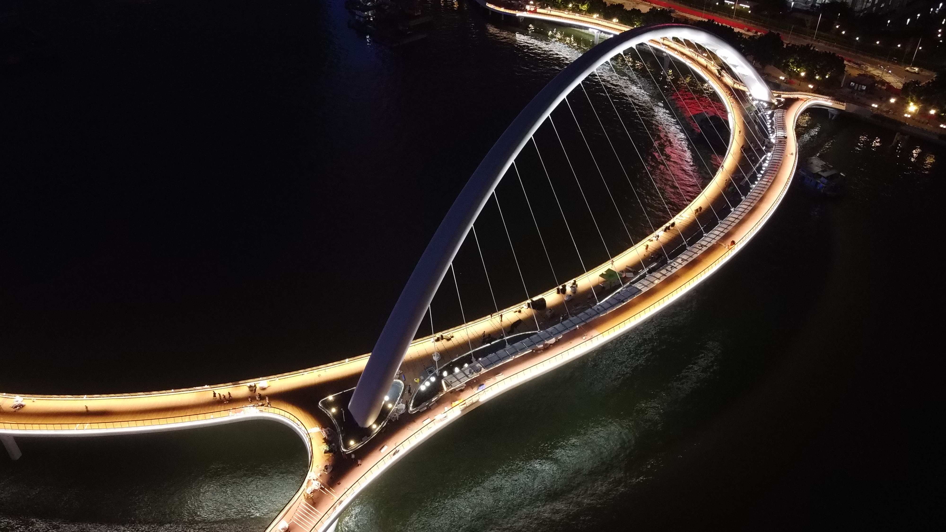 广州海珠桥夜景图片