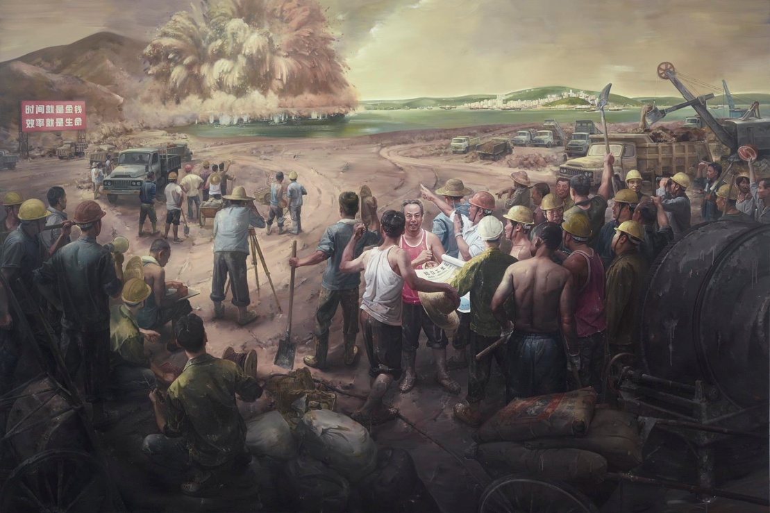 《创办经济特区》 范勃、郭祖昌、林锋 2021年入选“不忘初心 继续前进——庆祝中国共产党成立100周年大型美术创作工程”