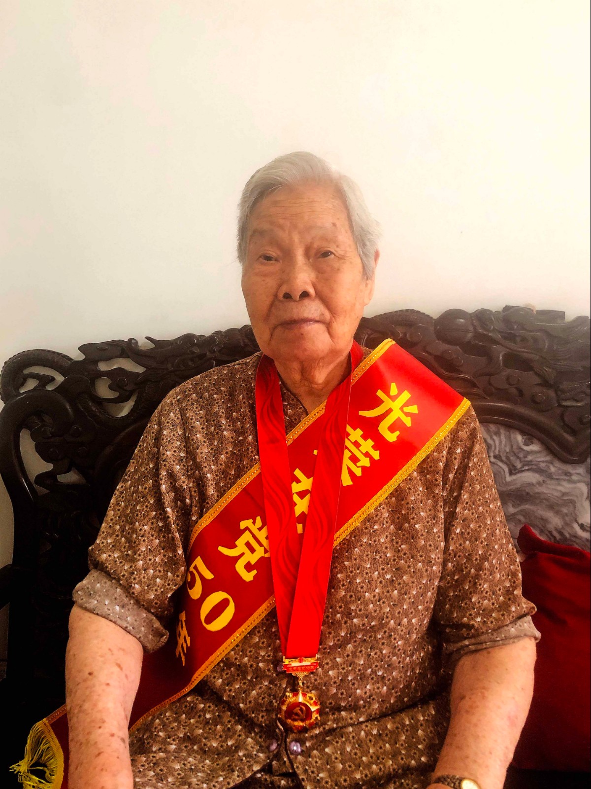 梁桂华老人近照,张曼佳摄影a