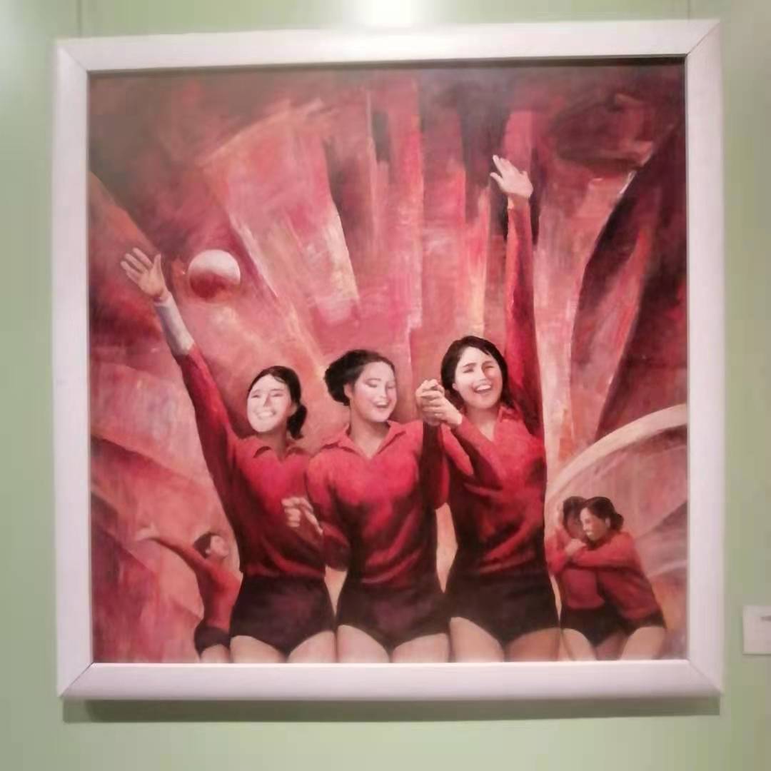 快来艺博院看中国中国看女排姑娘们欢庆胜利的场景