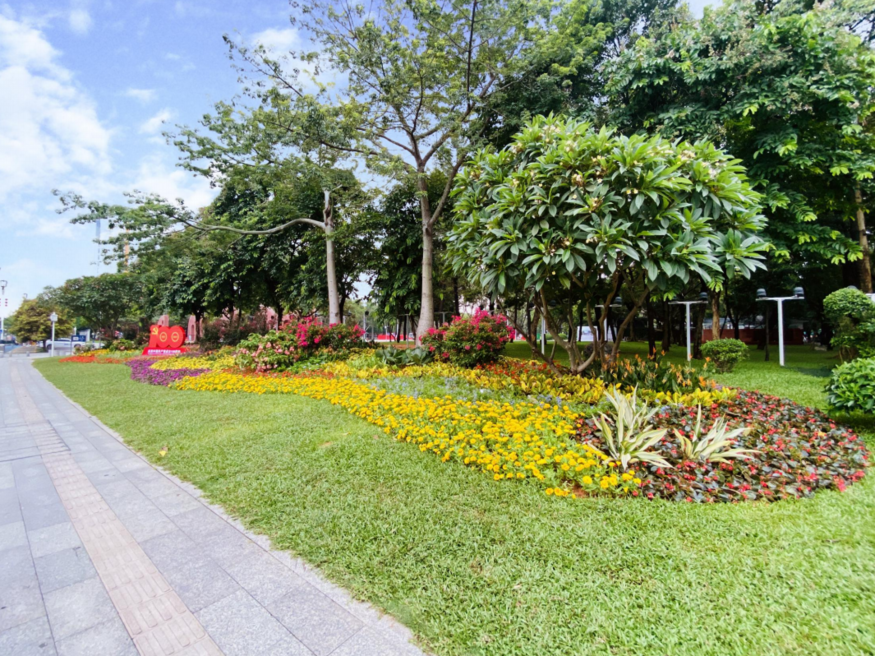 3花境物语项目地址:官洲生命科学创新中心入口前广场绿地项目规模