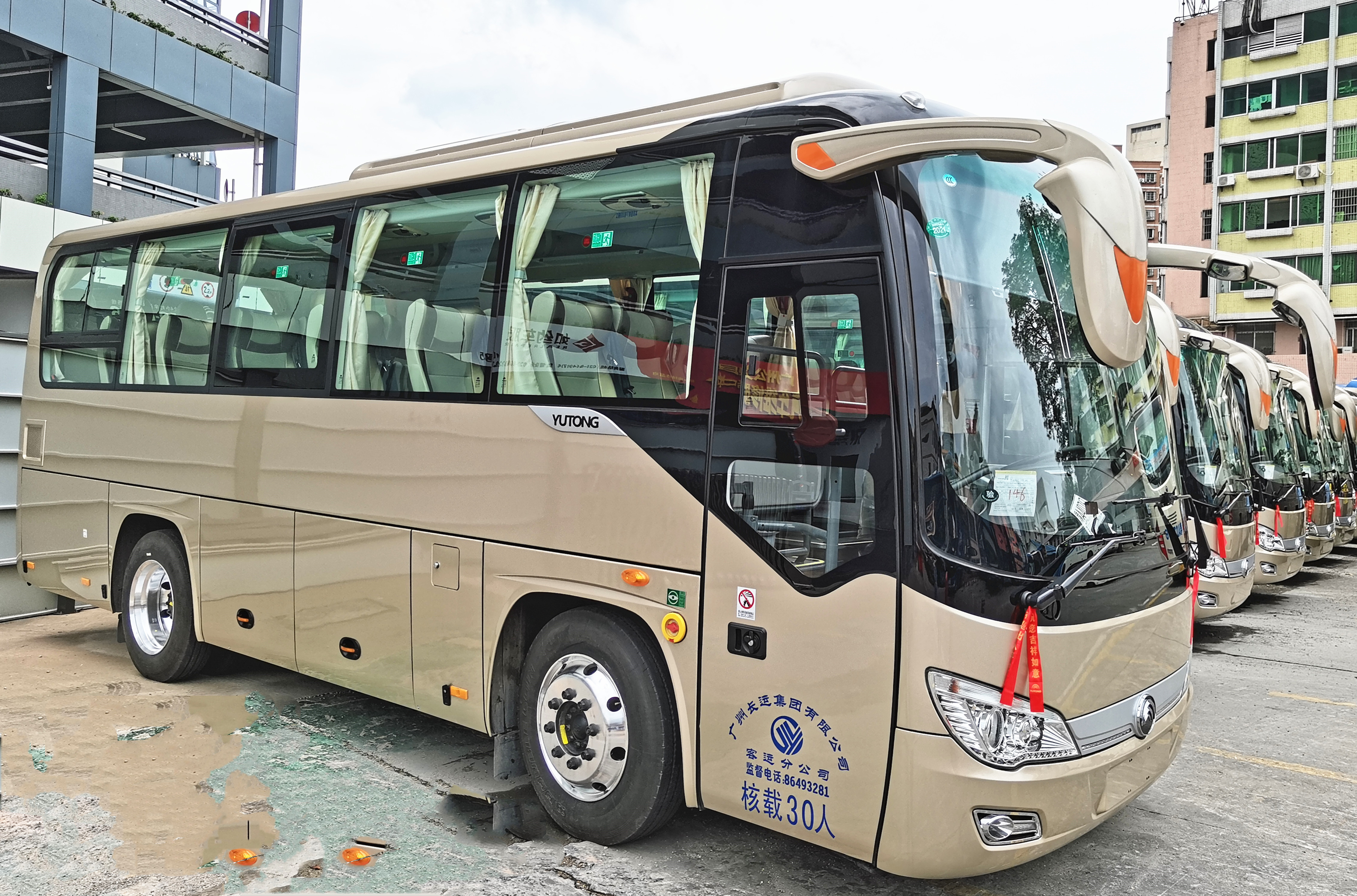 中山,河源,三水等方向公路客运增新车!25台新车投入暑运