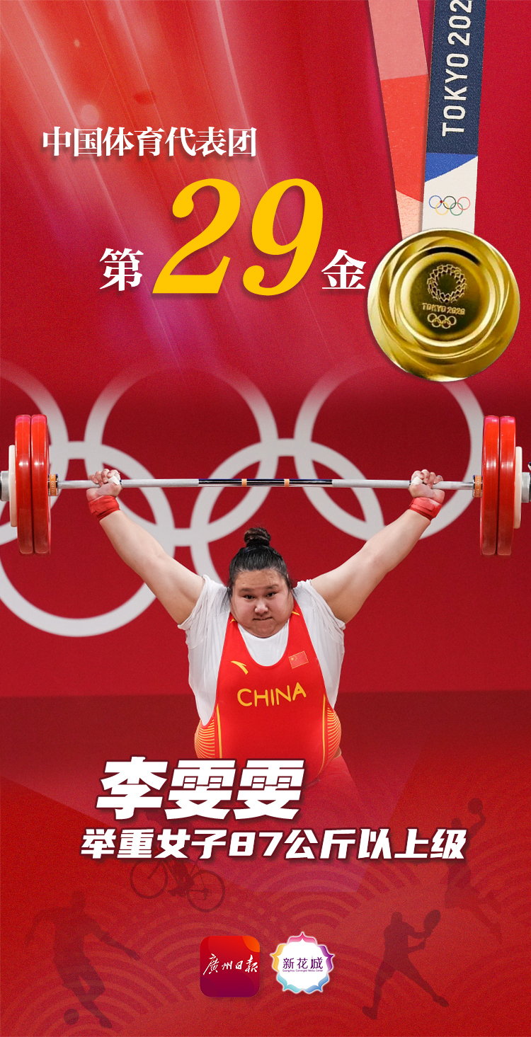 奥运金牌榜丨2日中国收获五金,29金已超越上届成绩