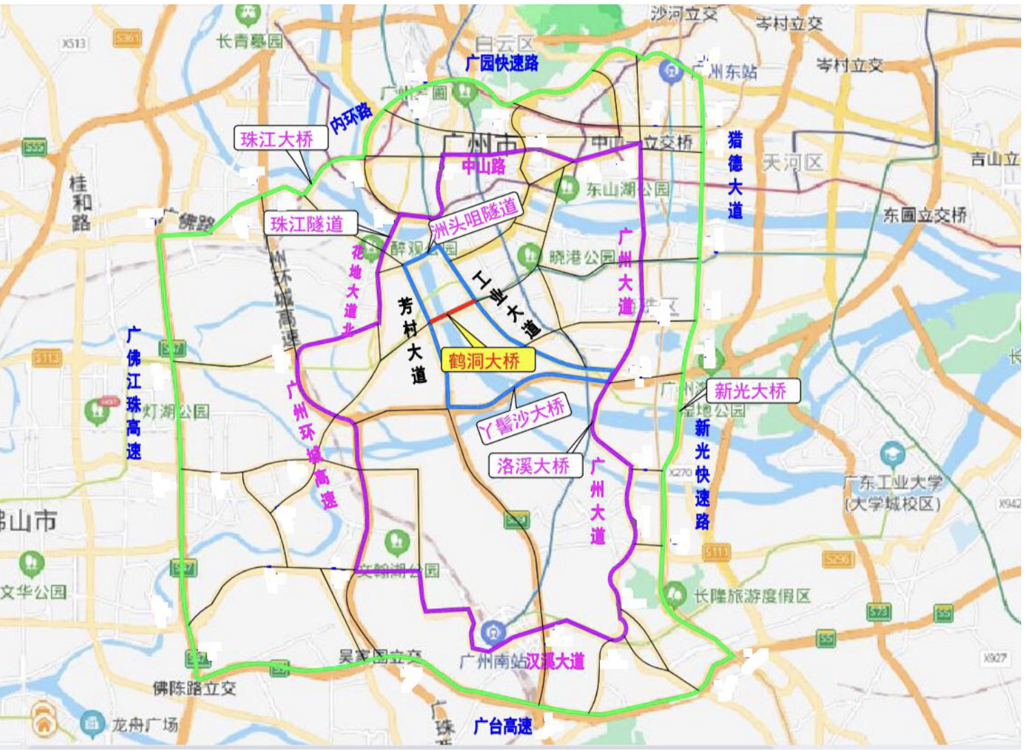 400路内环线路图图片