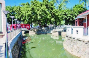 旧诜敦河两岸新貌。