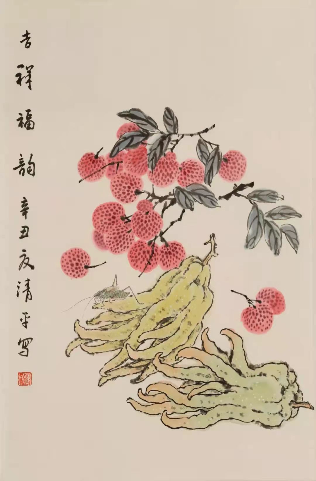 岭南佳果迎八方宾客,广州艺术博物院白云国际机场分院国画上新