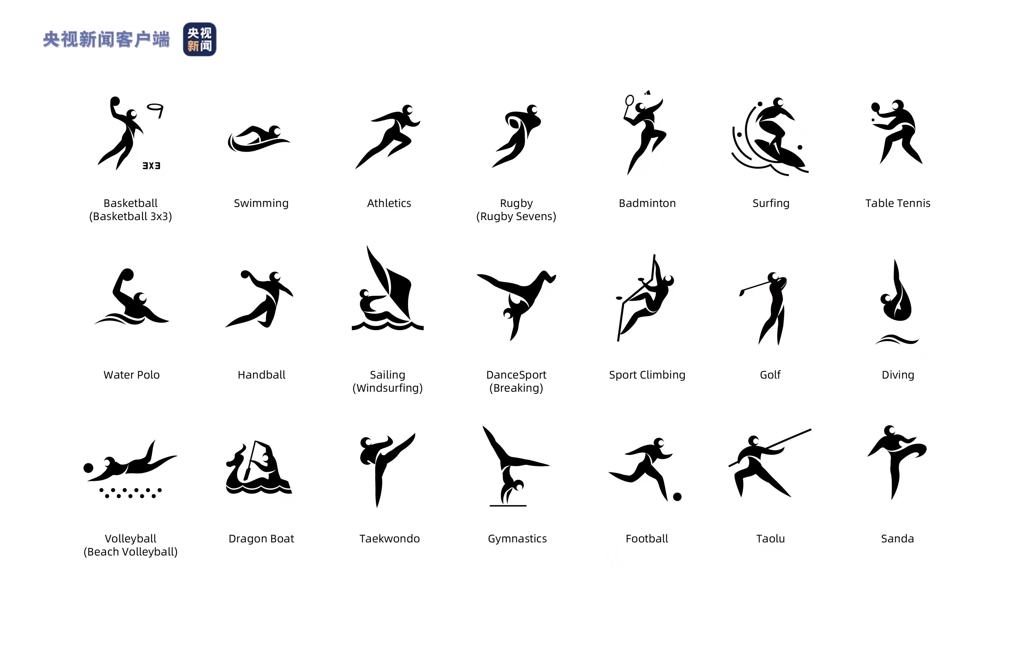 汕头2021亚青会体育项目运动图标发布