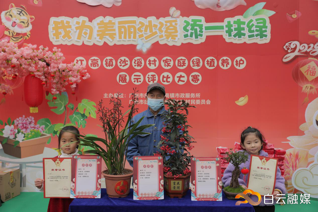 (6)获得“三等奖”的绿植和种植家庭代表。