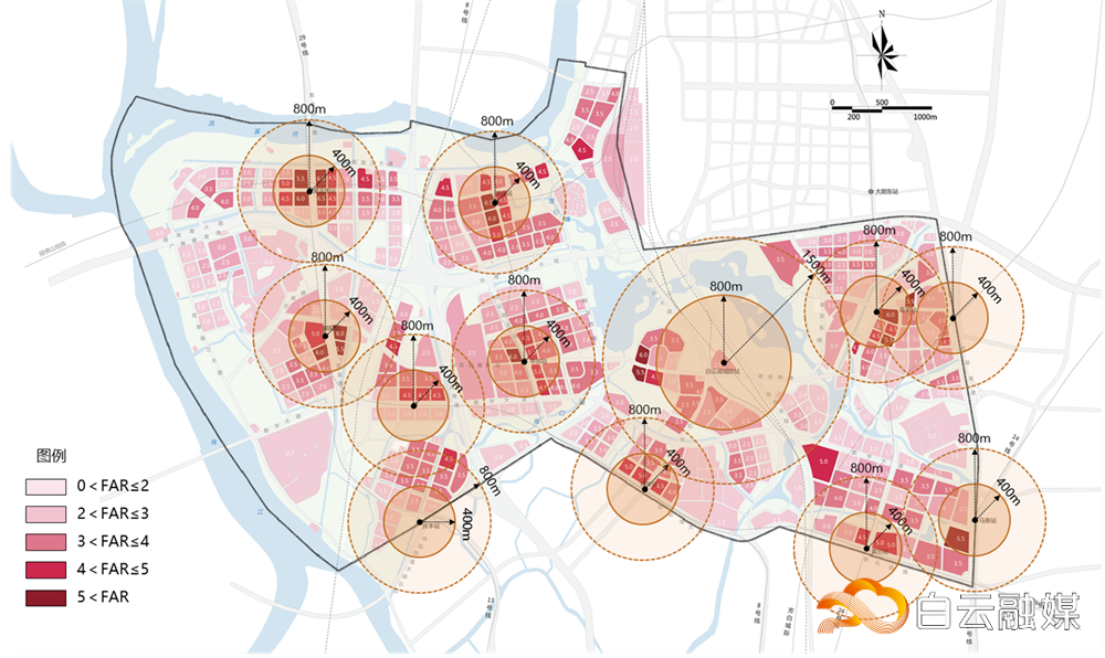 轨道站点开发强度分析