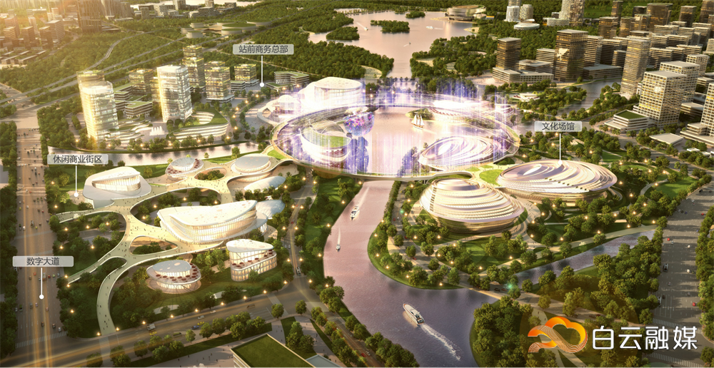 白云湖城际站东片区效果图