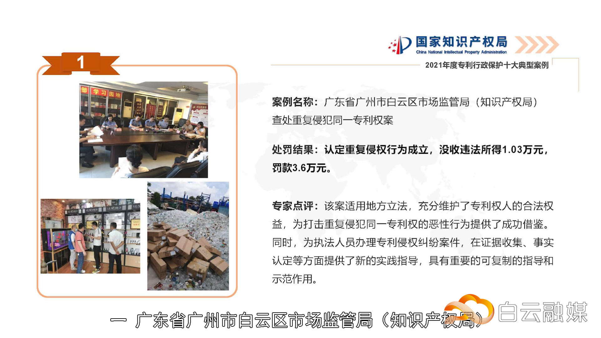 (1)案例入选 (1)案例入选