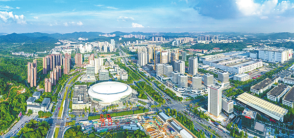 黄埔区奋力打造粤港澳大湾区高质量发展核心引擎。图为广州科学城。贾自豪 摄