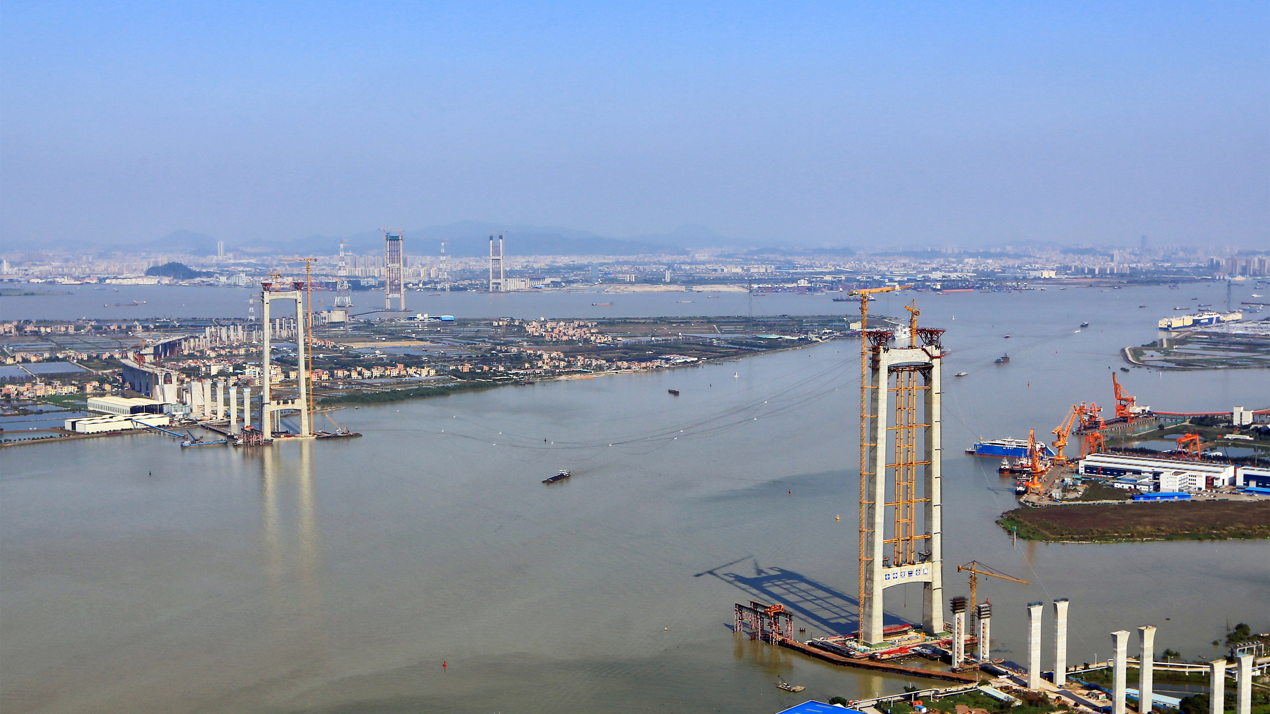 2017年4月,南沙大桥。周智群摄