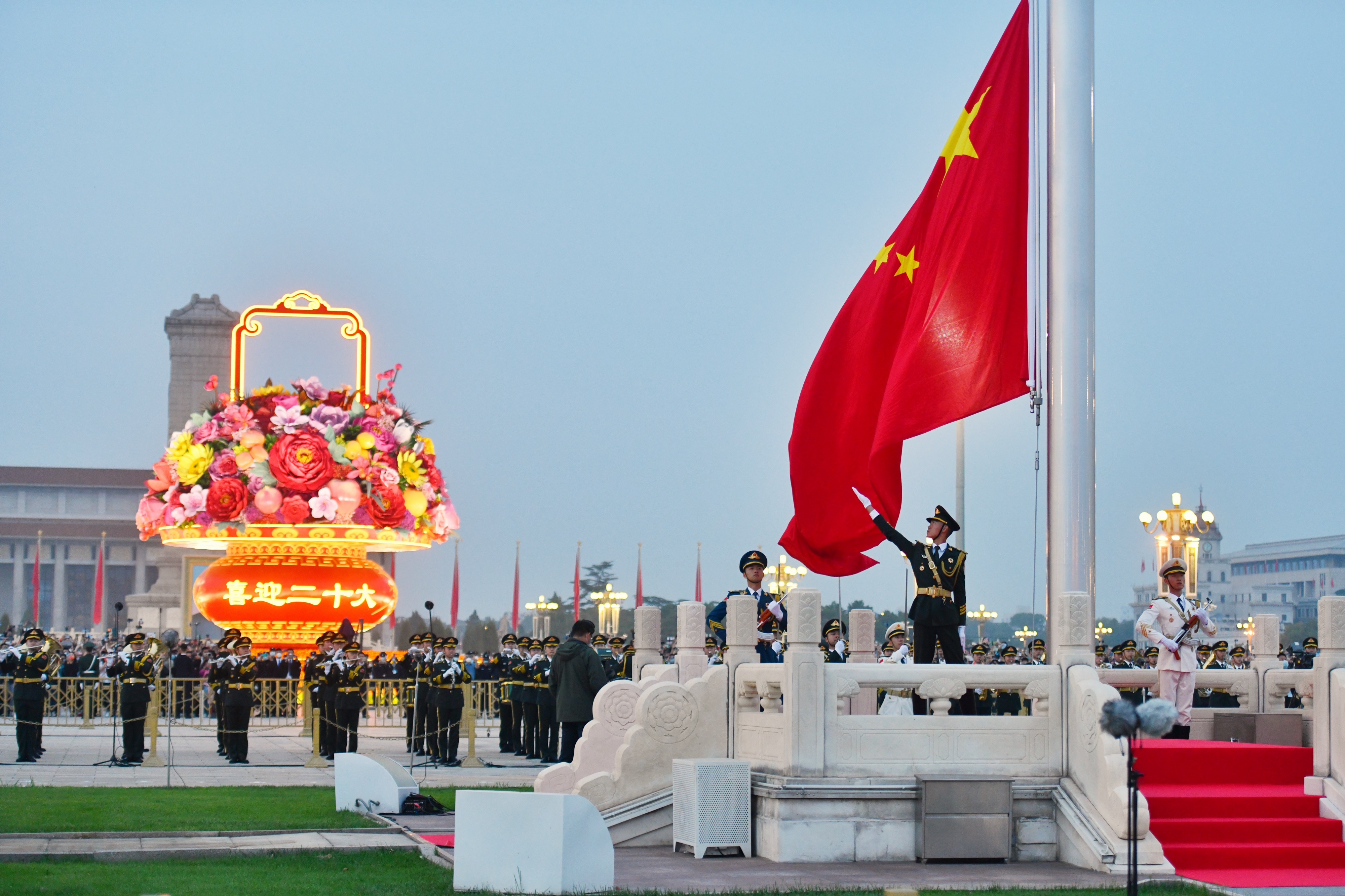 祝福祖国，生日快乐！这是今早的天安门广场！