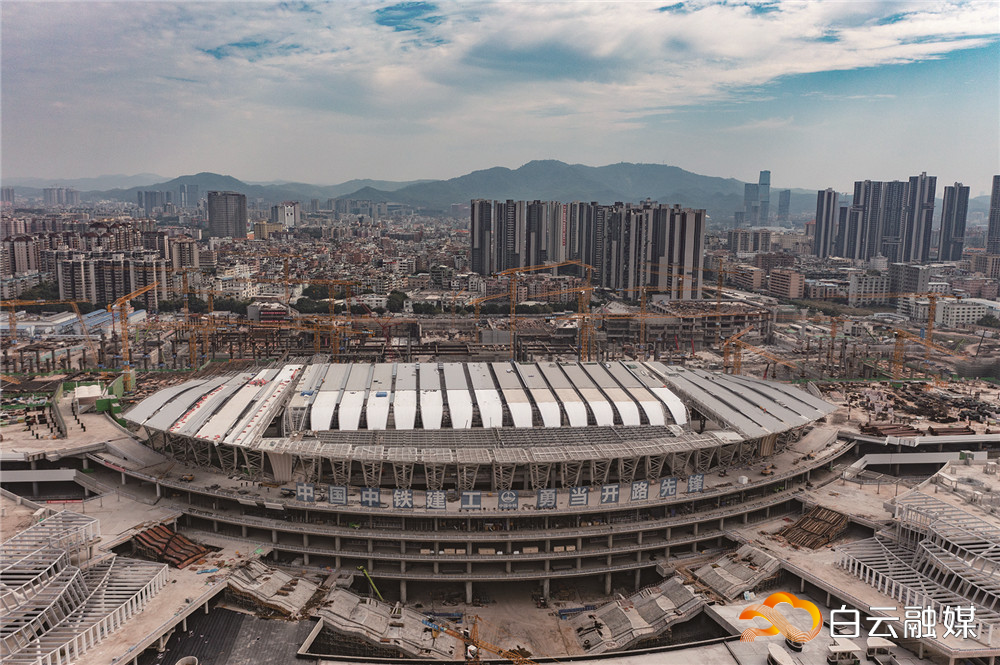 广州白云火车站整体项目预计今年年底竣工。石建华摄