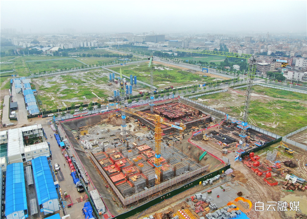 建设中的广州轨道交通装备产业园。(资料图片)谭札烽 摄