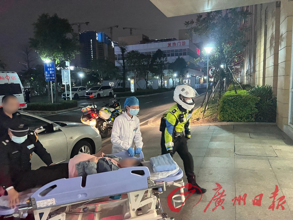 暖心!顺德交警铁骑接连为生命开道护航