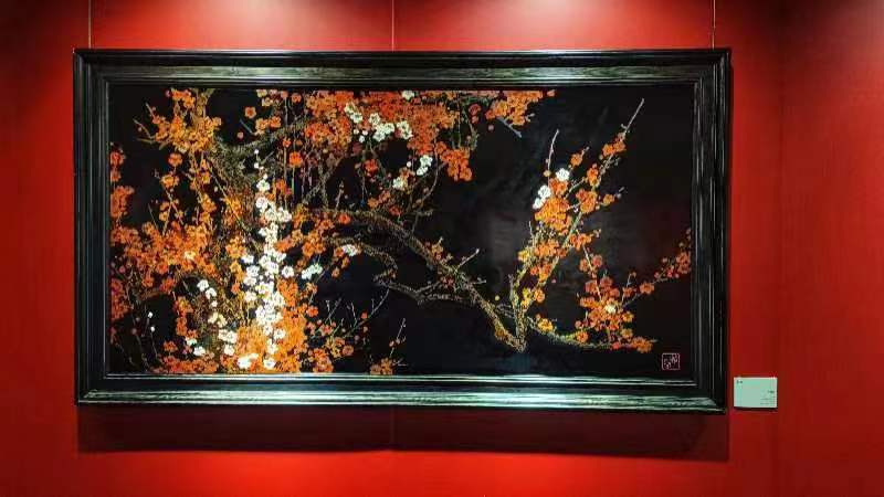 蔡克振漆画艺术展岭南会举行