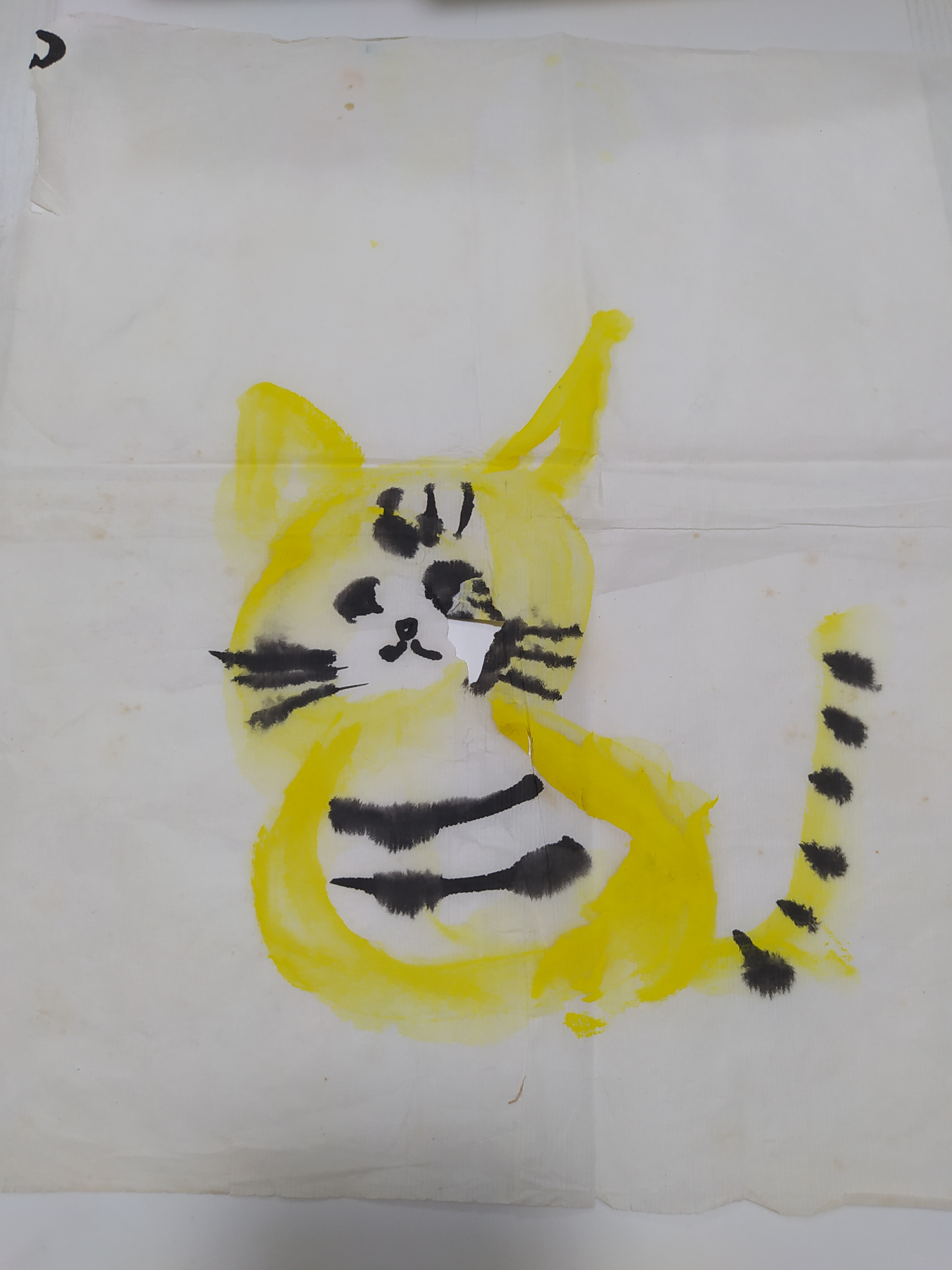 儿时王磊的画作